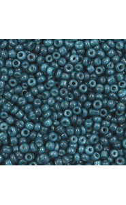 Glas rocailles kralen 11/0 (2mm) Dark adriatic blue
